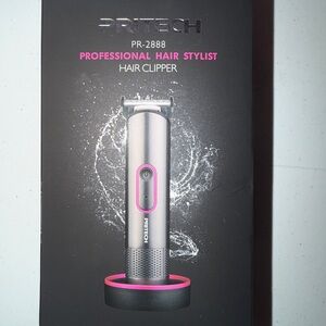 Silver and Pink Professional Hair Stylist Clipper